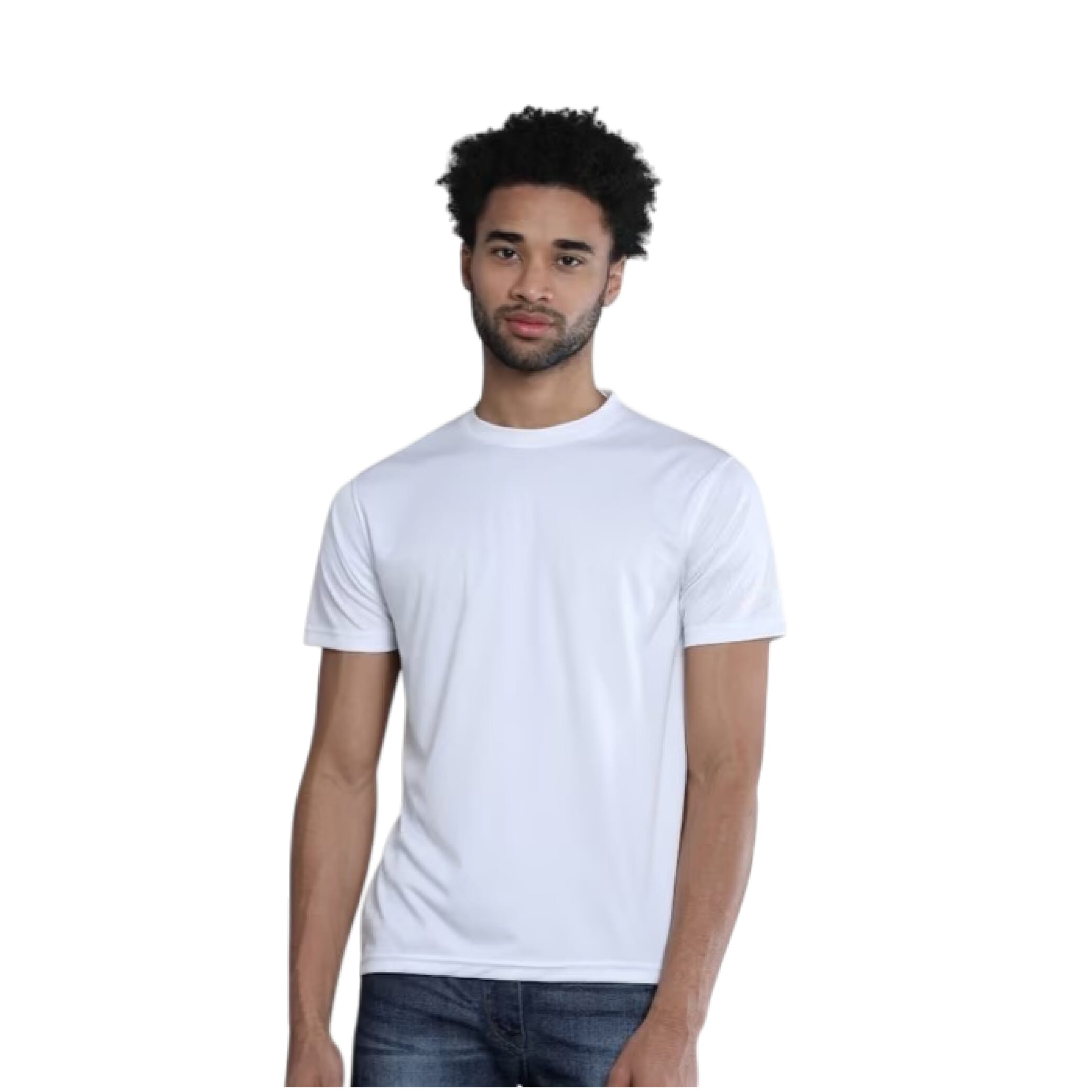 Greys&Blues Mobilitee Round Neck T-Shirt- White